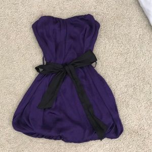 FOREVER 21 SWEETHEART TUBE BUBBLE DRESS PURPLE